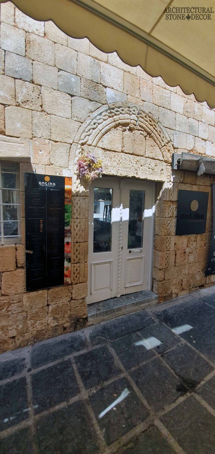 old town Rhodes natural stone cladding architecture home interior design Medieval style ca BC Canada